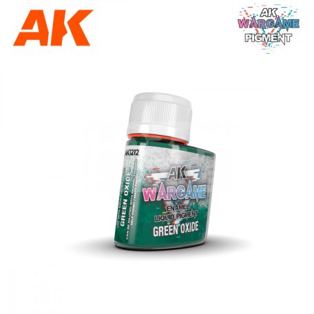 AK-Interactive - GREEN OXIDE – ENAMEL LIQUID PIGMENT - Folyékony pigment - oxidált zöld színű 35 ml AK1212