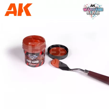 AK-Interactive Wargame Terrains  - LAND FIRE paszta diorámához-figurákhoz AK1218