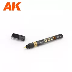   AK-Interactive - METALLIC LIQUID MARKER – GOLD - Arany színű marker makettezőknek AK1301