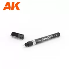   AK-Interactive - METALLIC LIQUID MARKER – CHROME - Króm színű marker makettezőknek AK1302