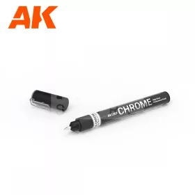   AK-Interactive - METALLIC LIQUID MARKER – CHROME - Króm színű marker makettezőknek AK1302