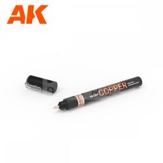   AK-Interactive - METALLIC LIQUID MARKER – COPPER - Réz színű marker makettezőknek AK1304