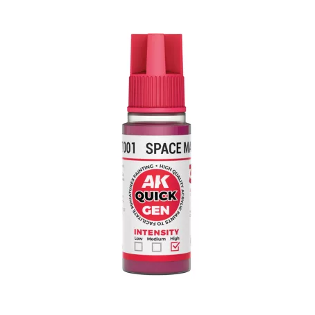 AK QUICK GEN ACRYLIC COLOR - SPACE MAGENTA 18 ml - AK17001