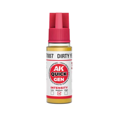 AK QUICK GEN ACRYLIC COLOR - DIRTY YELLOW 18 ml - AK17007