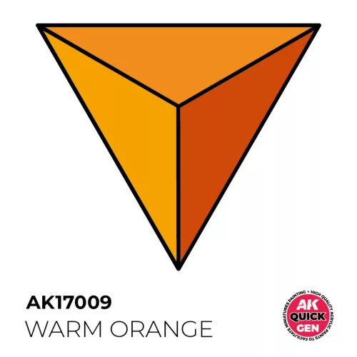 AK QUICK GEN ACRYLIC COLOR - WARM ORANGE 18 ml - AK17009