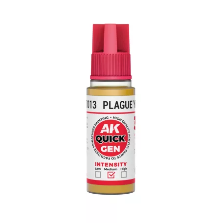 AK QUICK GEN ACRYLIC COLOR - PLAGUE YELLOW 18 ml - AK17013