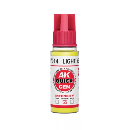 AK QUICK GEN ACRYLIC COLOR - LIGHT YELLOW 18 ml - AK17014