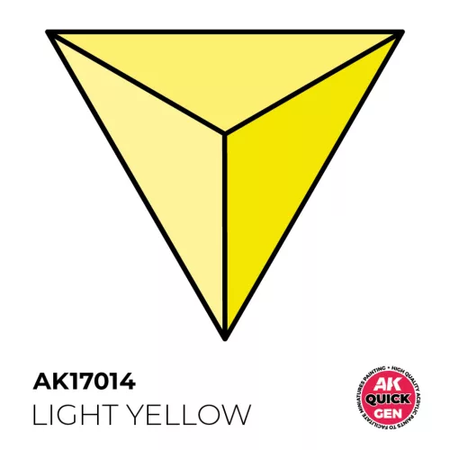 AK QUICK GEN ACRYLIC COLOR - LIGHT YELLOW 18 ml - AK17014