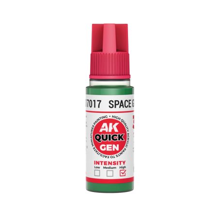 AK QUICK GEN ACRYLIC COLOR - SPACE GREEN 18 ml - AK17017