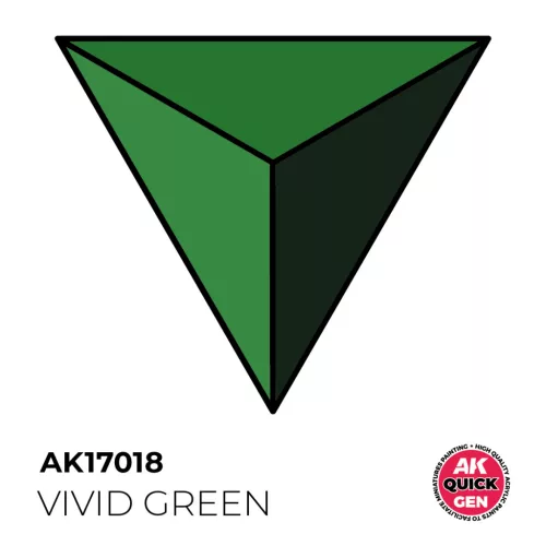 AK QUICK GEN ACRYLIC COLOR - VIVID GREEN 18 ml - AK17018