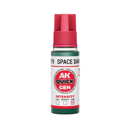 AK QUICK GEN ACRYLIC COLOR - SPACE DARK GREEN 18 ml - AK17019