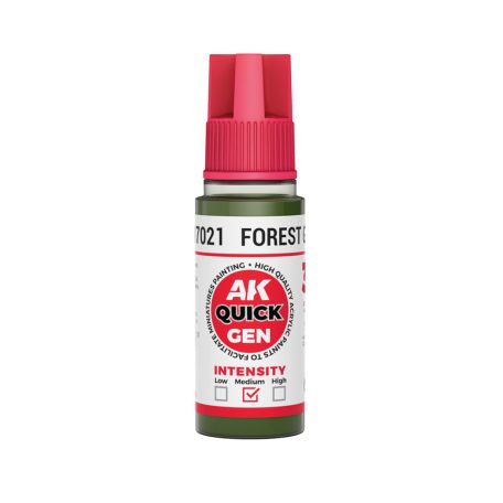 AK QUICK GEN ACRYLIC COLOR - FOREST GREEN 18 ml - AK17021