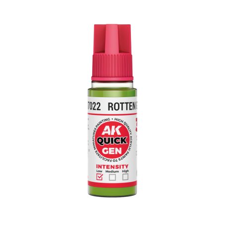 AK QUICK GEN ACRYLIC COLOR - ROTTEN GREEN 18 ml - AK17022