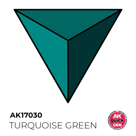 AK QUICK GEN ACRYLIC COLOR - TURQUOISE GREEN 18 ml - AK17030