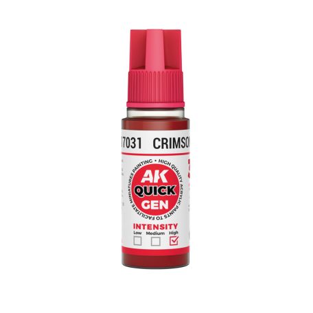 AK QUICK GEN ACRYLIC COLOR - CRIMSON RED 18 ml - AK17031