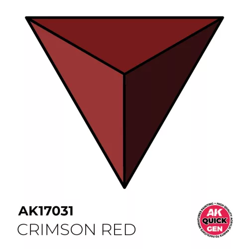 AK QUICK GEN ACRYLIC COLOR - CRIMSON RED 18 ml - AK17031