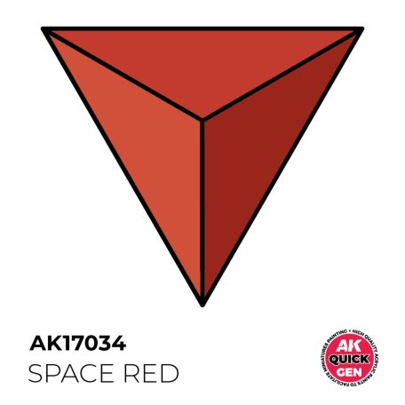 AK QUICK GEN ACRYLIC COLOR - SPACE RED 18 ml - AK17034