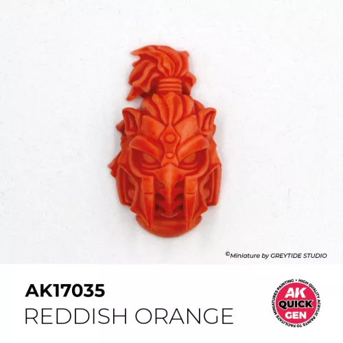AK QUICK GEN ACRYLIC COLOR - REDDISH ORANGE 18 ml - AK17035