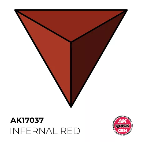 AK QUICK GEN ACRYLIC COLOR - INFERNAL RED 18 ml - AK17037