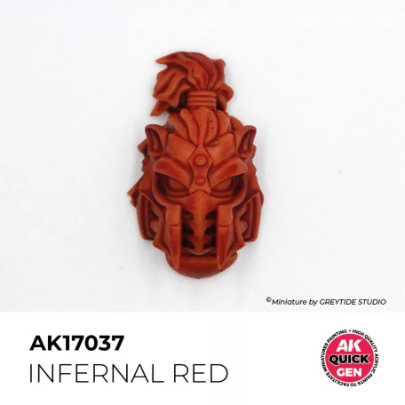 AK QUICK GEN ACRYLIC COLOR - INFERNAL RED 18 ml - AK17037