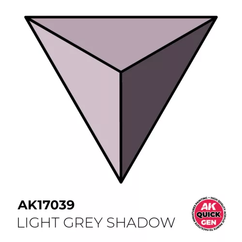 AK QUICK GEN ACRYLIC COLOR - LIGHT GREY SHADOW 18 ml - AK17039
