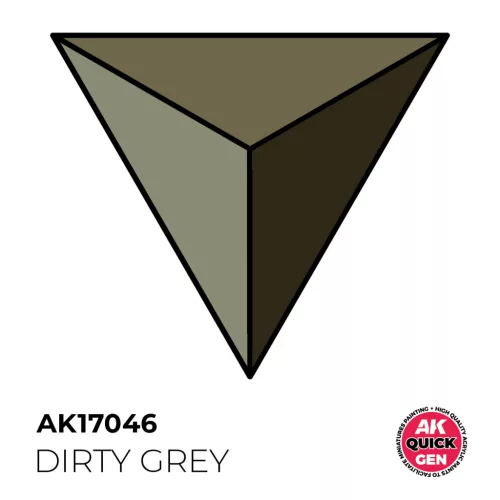 AK QUICK GEN ACRYLIC COLOR - DIRTY GREY 18 ml - AK17046