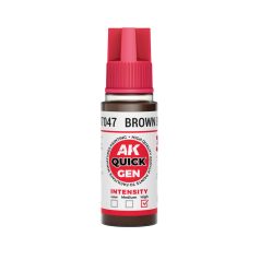 AK QUICK GEN ACRYLIC COLOR - BROWN BLACK 18 ml - AK17047