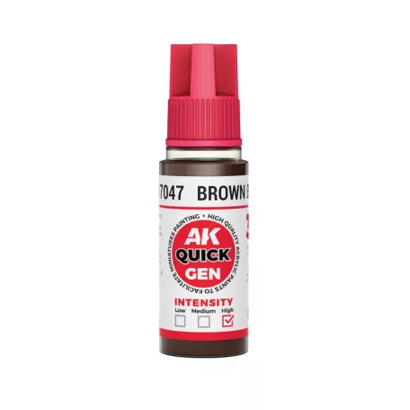 AK QUICK GEN ACRYLIC COLOR - BROWN BLACK 18 ml - AK17047