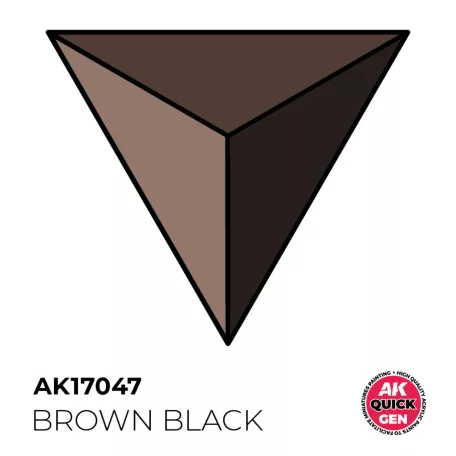 AK QUICK GEN ACRYLIC COLOR - BROWN BLACK 18 ml - AK17047