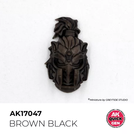 AK QUICK GEN ACRYLIC COLOR - BROWN BLACK 18 ml - AK17047