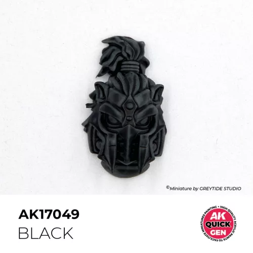 AK QUICK GEN ACRYLIC COLOR - BLACK 18 ml - AK17049