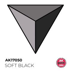 AK QUICK GEN ACRYLIC COLOR - SOFT BLACK 18 ml - AK17050