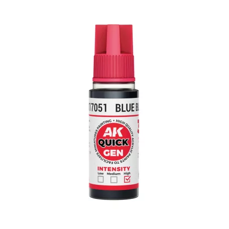 AK QUICK GEN ACRYLIC COLOR - BLUE BLACK 18 ml - AK17051