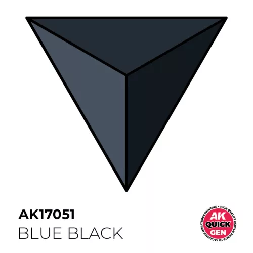 AK QUICK GEN ACRYLIC COLOR - BLUE BLACK 18 ml - AK17051