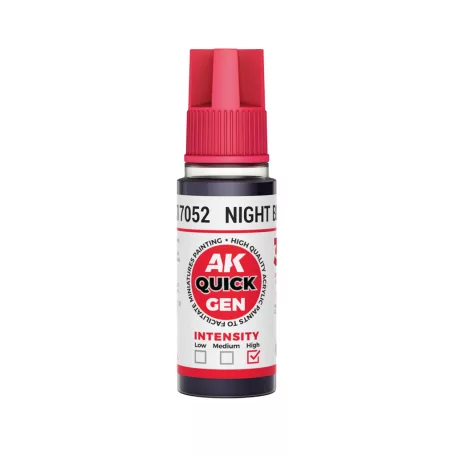 AK QUICK GEN ACRYLIC COLOR - NIGHT BLACK 18 ml - AK17052