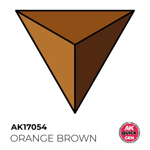 AK QUICK GEN ACRYLIC COLOR - ORANGE BROWN 18 ml - AK17054