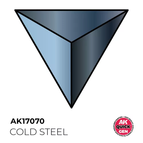 AK QUICK GEN ACRYLIC COLOR - COLD STEEL 18 ml - AK17070