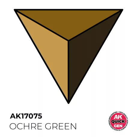 AK QUICK GEN ACRYLIC COLOR - OCHRE GREEN 18 ml - AK17075