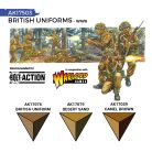 AK QUICK GEN ACRYLIC COLOR -BRITISH WWII UNIFORMS QUICK GEN SET - AK17503