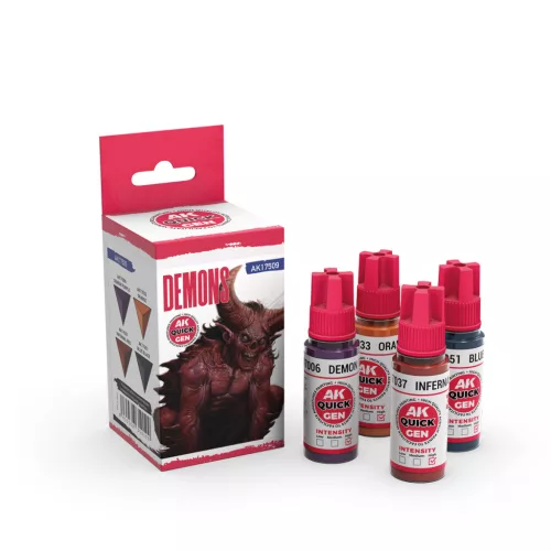 AK QUICK GEN ACRYLIC COLOR - DEMONS QUICK GEN SET - AK17509