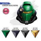 AK QUICK GEN ACRYLIC COLOR - GREEN SOLDIERS QUICK GEN SET - AK17517