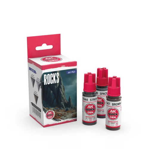 AK QUICK GEN ACRYLIC COLOR - ROCKS QUICK GEN SET - AK17521