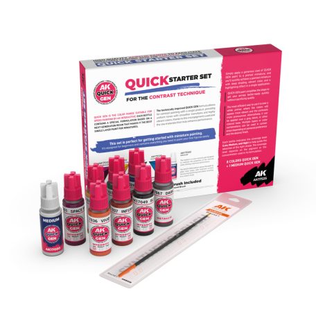 AK QUICK GEN ACRYLIC COLOR - QUICK STARTER SET - AK17525