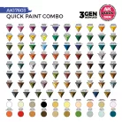 AK QUICK GEN ACRYLIC COLOR - QUICK PAINT SET - QUICK PAINT COMBO - AK17603