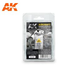   AK-Interactive AIRCRAFT ENGINE EFFECTS WEATHERING SET (AIR SERIES) - koszoló szett AK2000