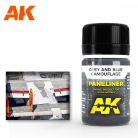 AK-Interactive PANELINER FOR GREY AND BLUE CAMOUFLAGE 35 ml AK2072