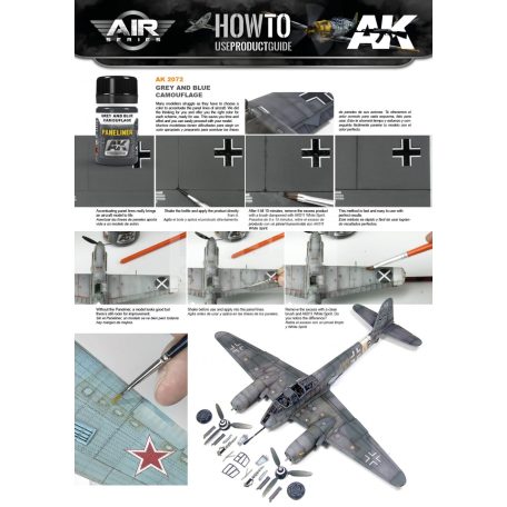 AK-Interactive PANELINER FOR GREY AND BLUE CAMOUFLAGE 35 ml AK2072