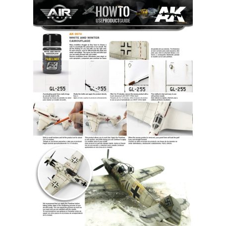 AK-Interactive PANELINER FOR WHITE AND WINTER CAMOUFLAGE 35 ml AK2074