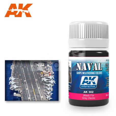 AK-Interactive WASH FOR GREY DECKS 35 ml AK302