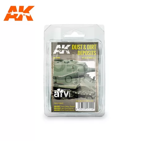 AK-Interactive DUST AND DIRT DEPOSITS - koszoló szett AK4060